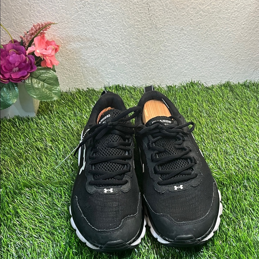 Under Armour Women's Black Athletic Sneakers with White Accents